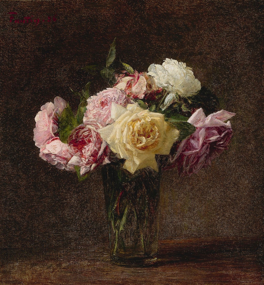 ROSES by Henri Fantin-Latour