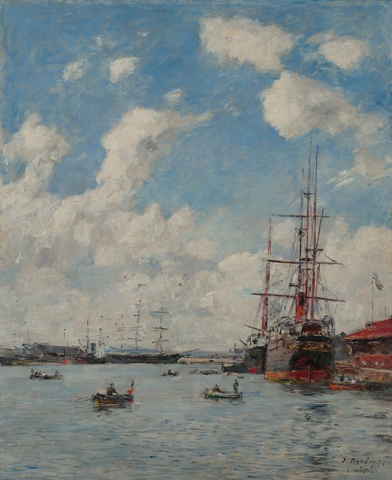 LE HAVRE, LE BASSIN DE L'EURE by Eugène Boudin