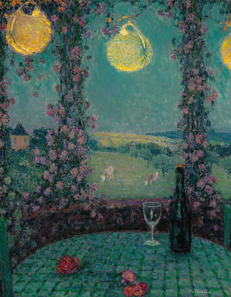 LA GLORIETTE, GERBEROY by Henri Le Sidaner