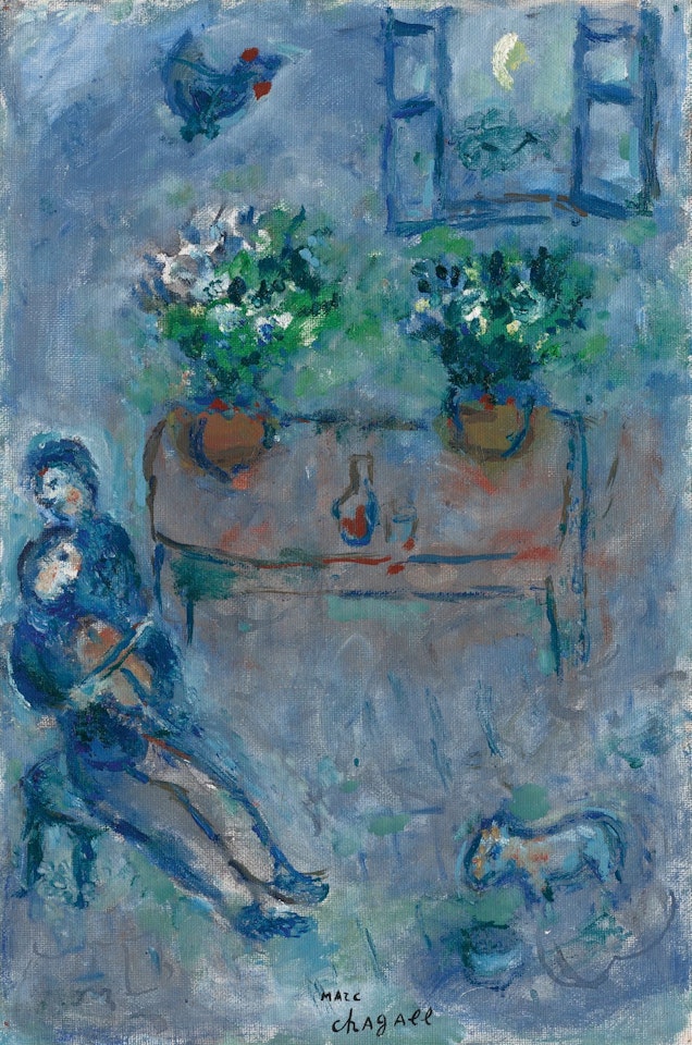 LA LEÇON DE VIOLON by Marc Chagall