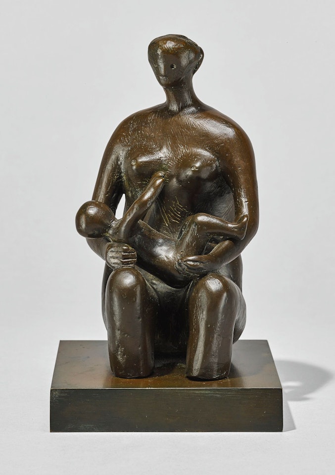 MOTHER AND CHILD: ROUND FORM by Henry Moore