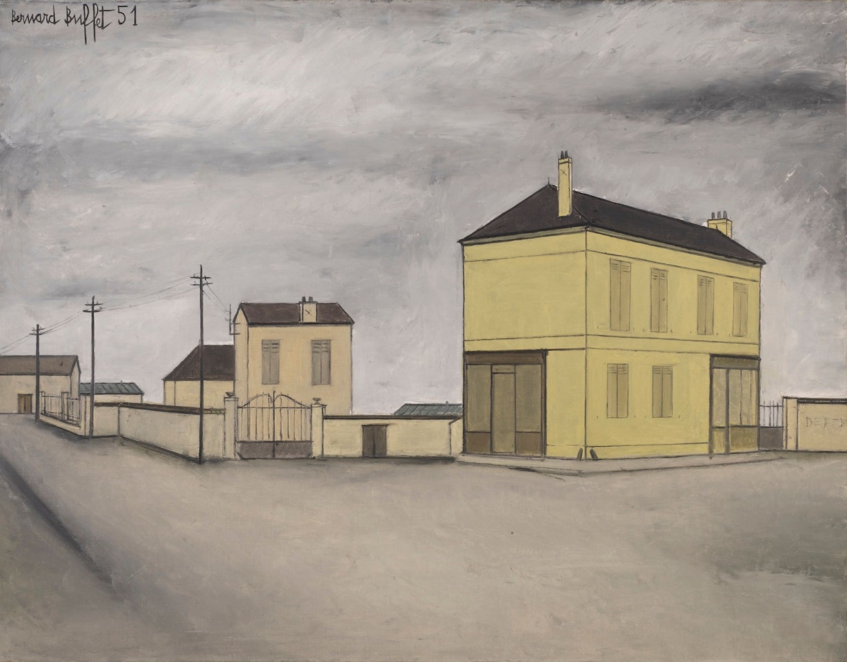 MAISON DANS UN CARREFOUR by Bernard Buffet
