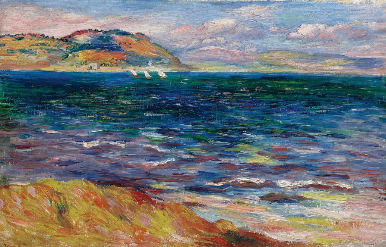 LA MER À BORDIGHERA by Pierre-Auguste Renoir