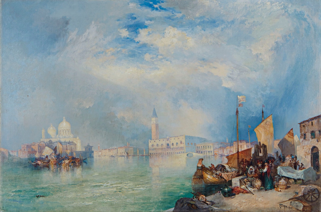 Entrance to the Grand Canal, Venice by Thomas Moran