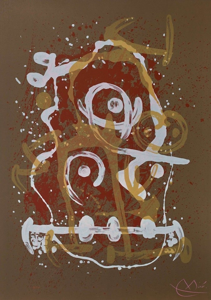 Riding - brown by Joan Miró