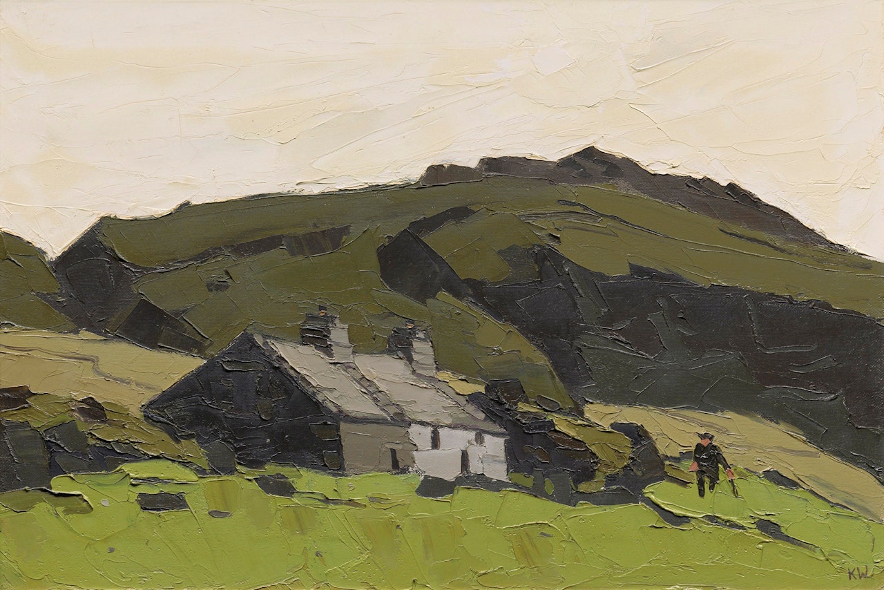 Farm near Llanllyfini by Kyffin Williams