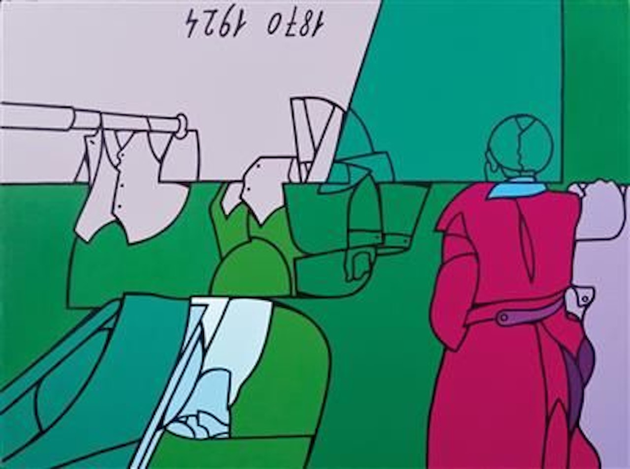 Studio per “Il gilet di Lenine” by Valerio Adami