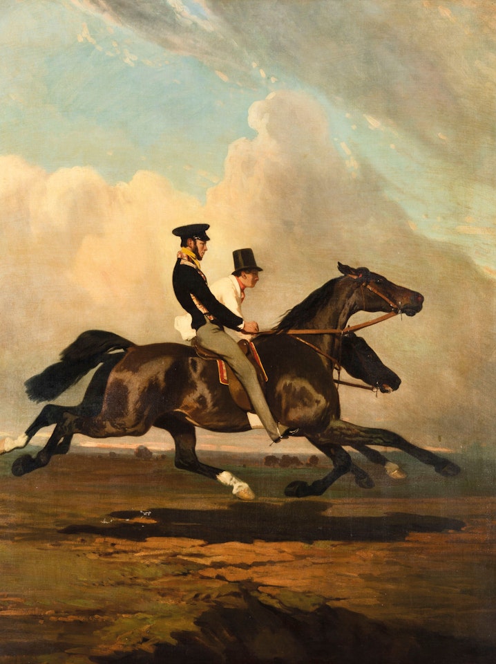 Le Chevauchée du matin by Alfred de Dreux