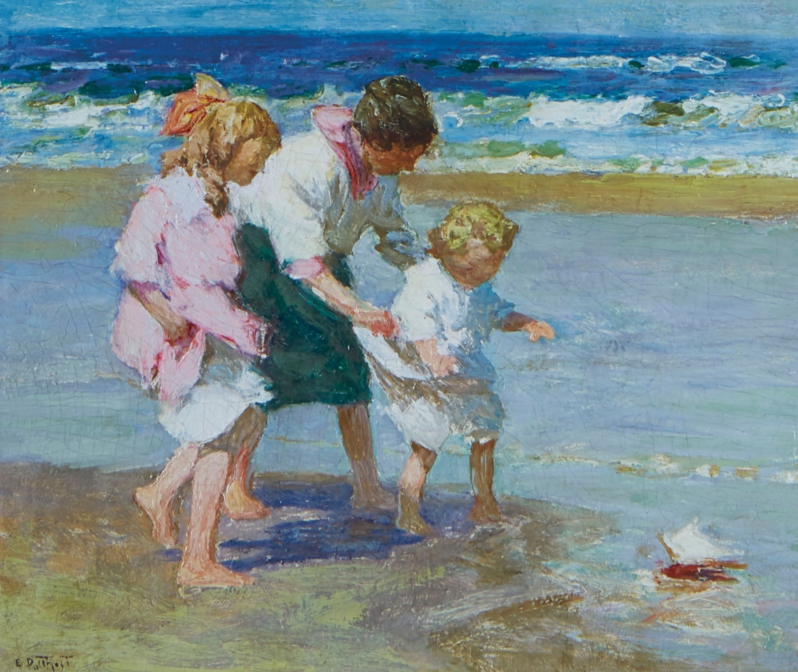 Children on the Beach by Edward Henry Potthast