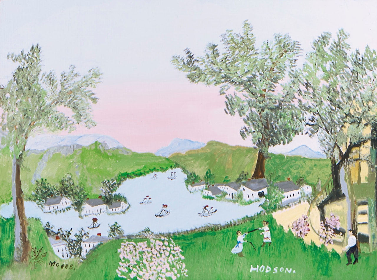Boat Sailing by Grandma Moses