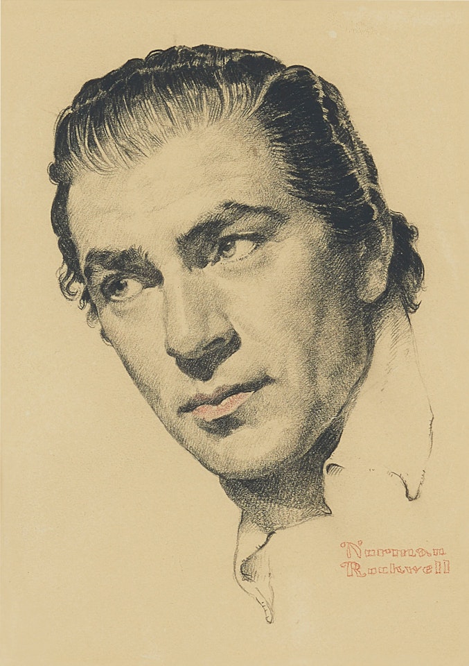 Gary Cooper as Marco Polo by Norman Rockwell
