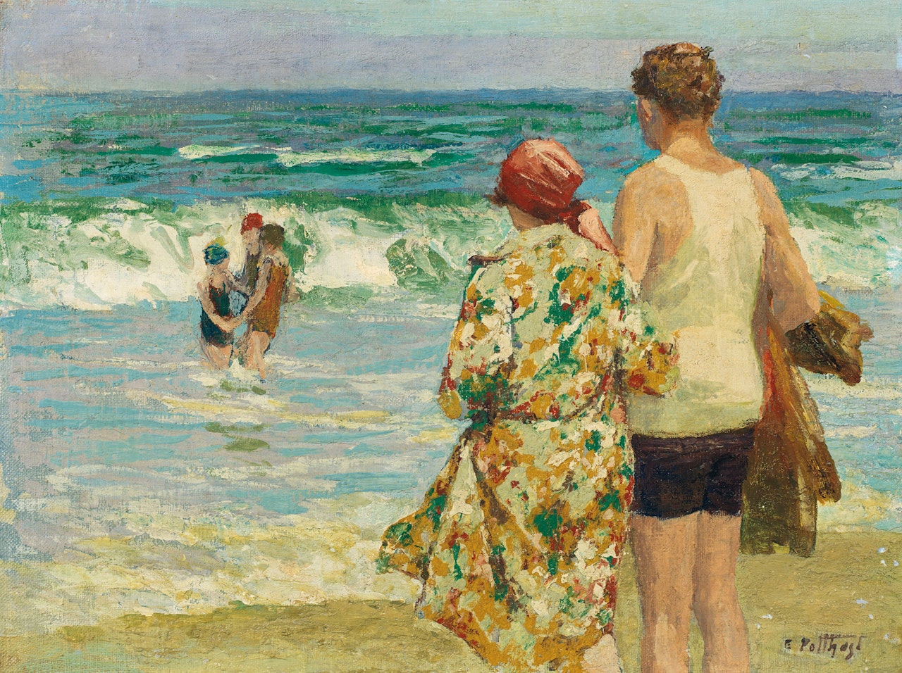 At the Seashore by Edward Henry Potthast