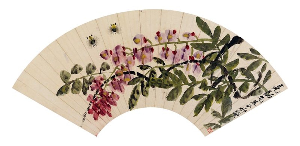Wisteria And Bee by Qi Baishi