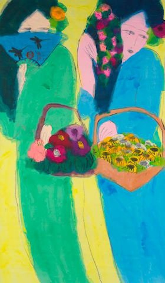 Women with Baskets by Walasse Ting