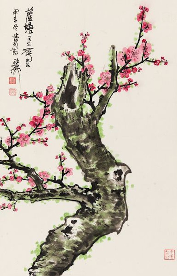 Red Plum Blossoms by Xie Zhiliu