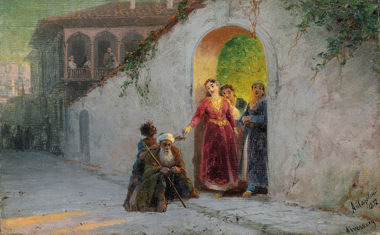 Street in Bakhchisarai by Ivan Konstantinovich Aivazovsky