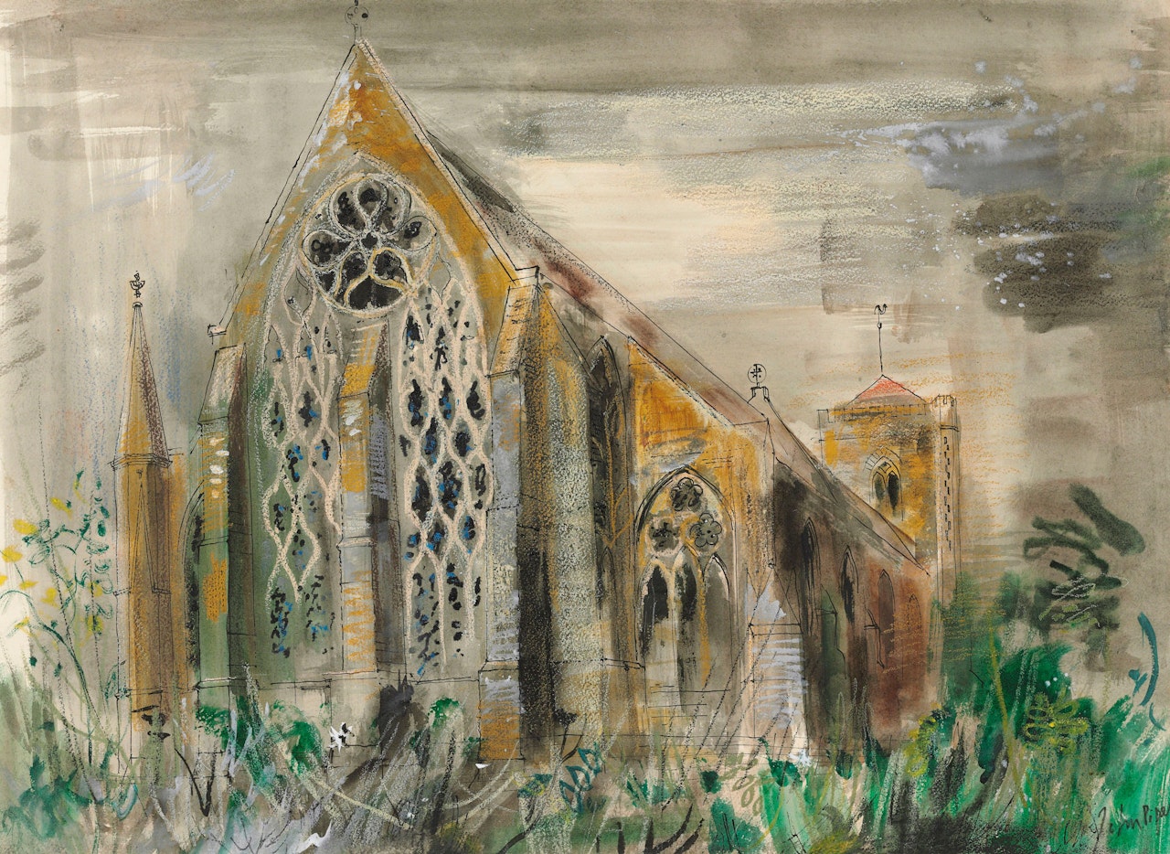 Dorchester Abbey from the East by John Piper