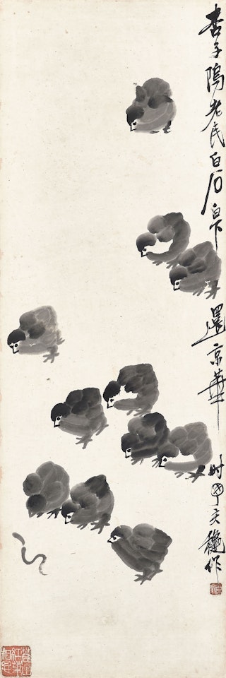 Chicks by Qi Baishi