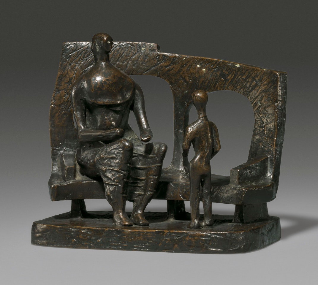 Mother and Child Against Open Wall by Henry Moore