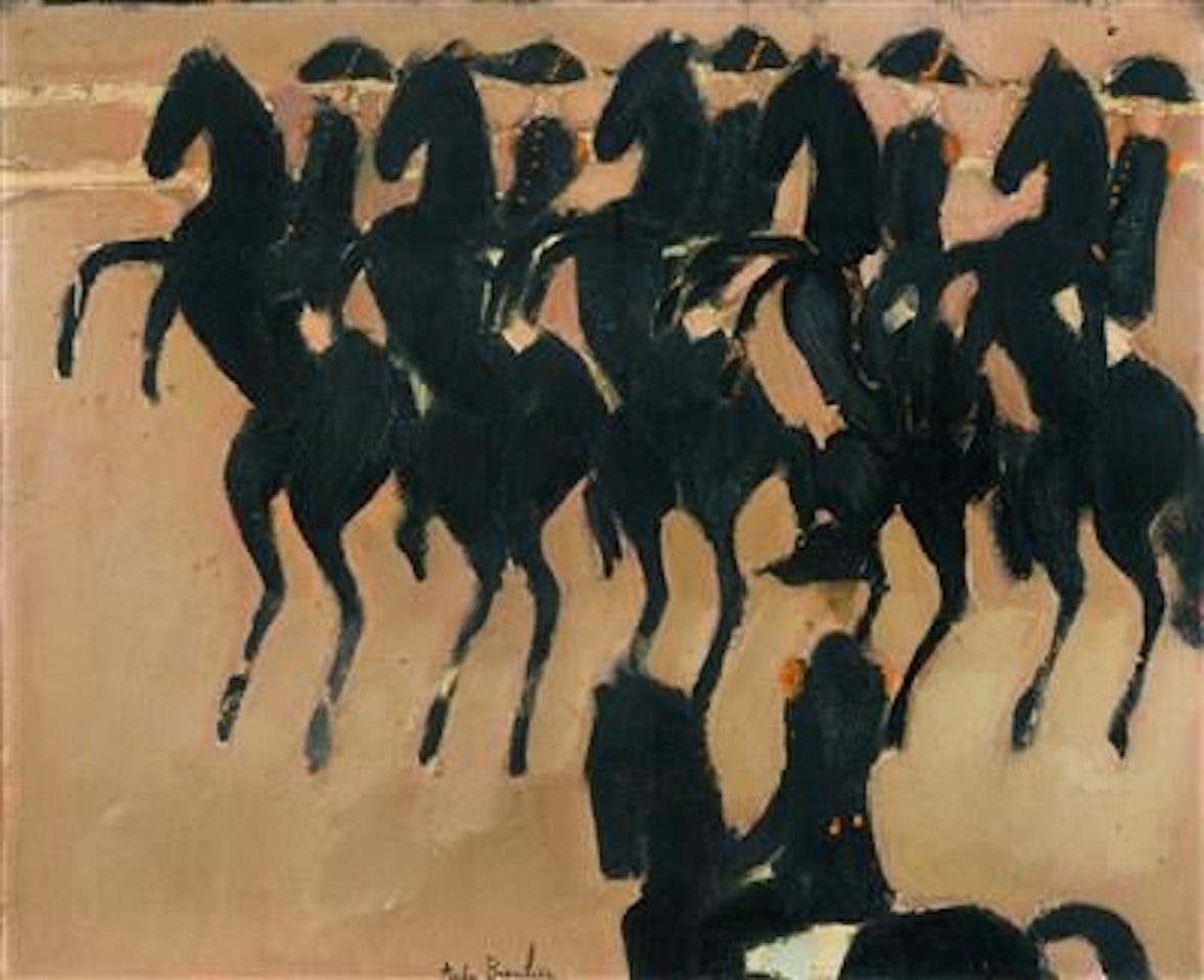 Courbettes du Cadre Noir by André Brasilier