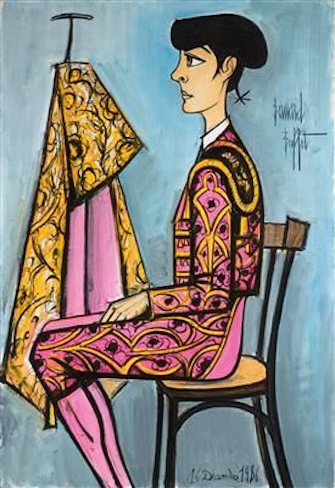 Annabel en torero assise by Bernard Buffet