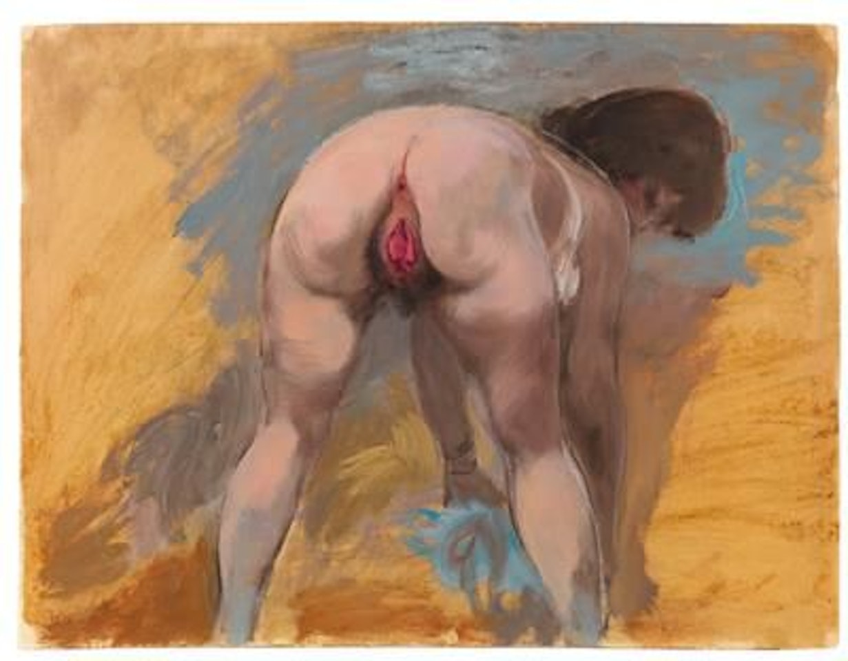 Bending nude by George Grosz
