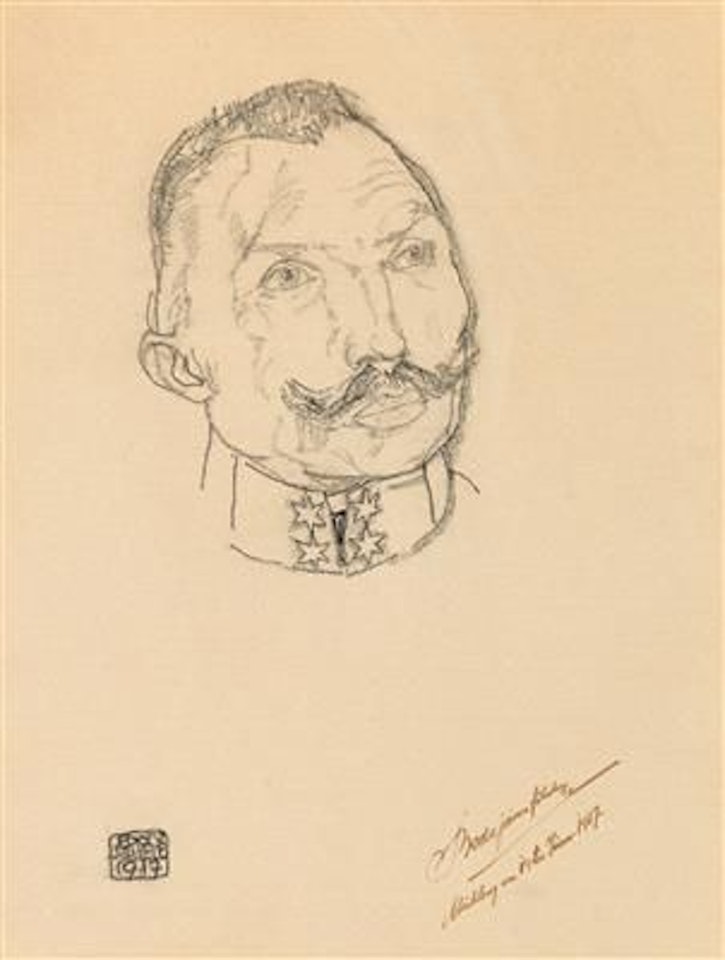 Portrait of Boda János by Egon Schiele
