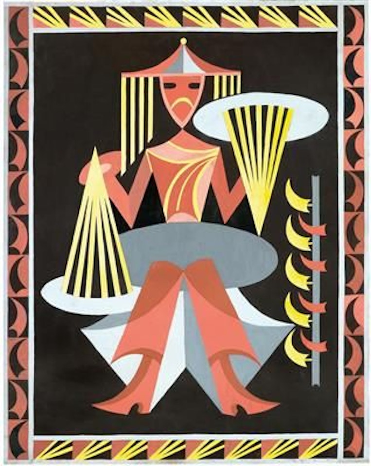 Untitled (Chinese Mandarin for "Le Chant du Rossignol" by Stravinski) by Fortunato Depero