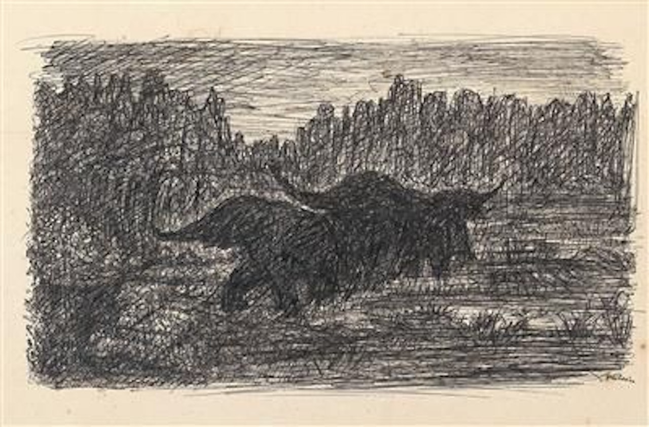 “Elefantengruppe” by Alfred Kubin