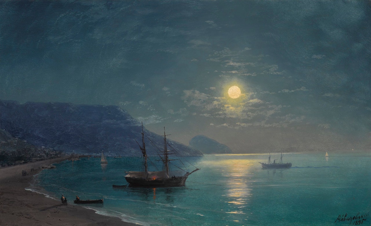 EVENING IN CRIMEA by Ivan Konstantinovich Aivazovsky