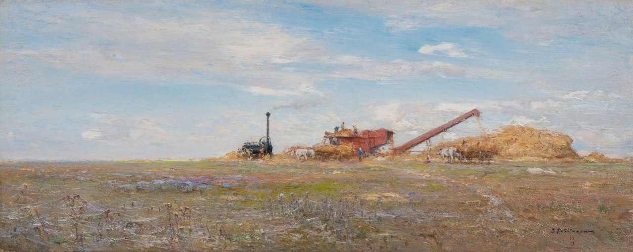 STEAM-POWERED THRESHING MACHINE by Ivan Pavlovitch Pochitonov