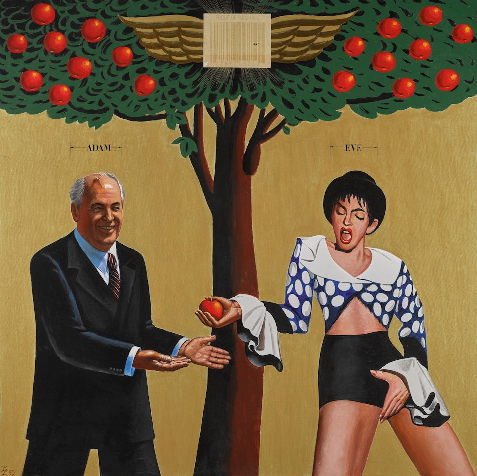 UNTITLED (GORBY AND MADONNA) by Leonid Lamm