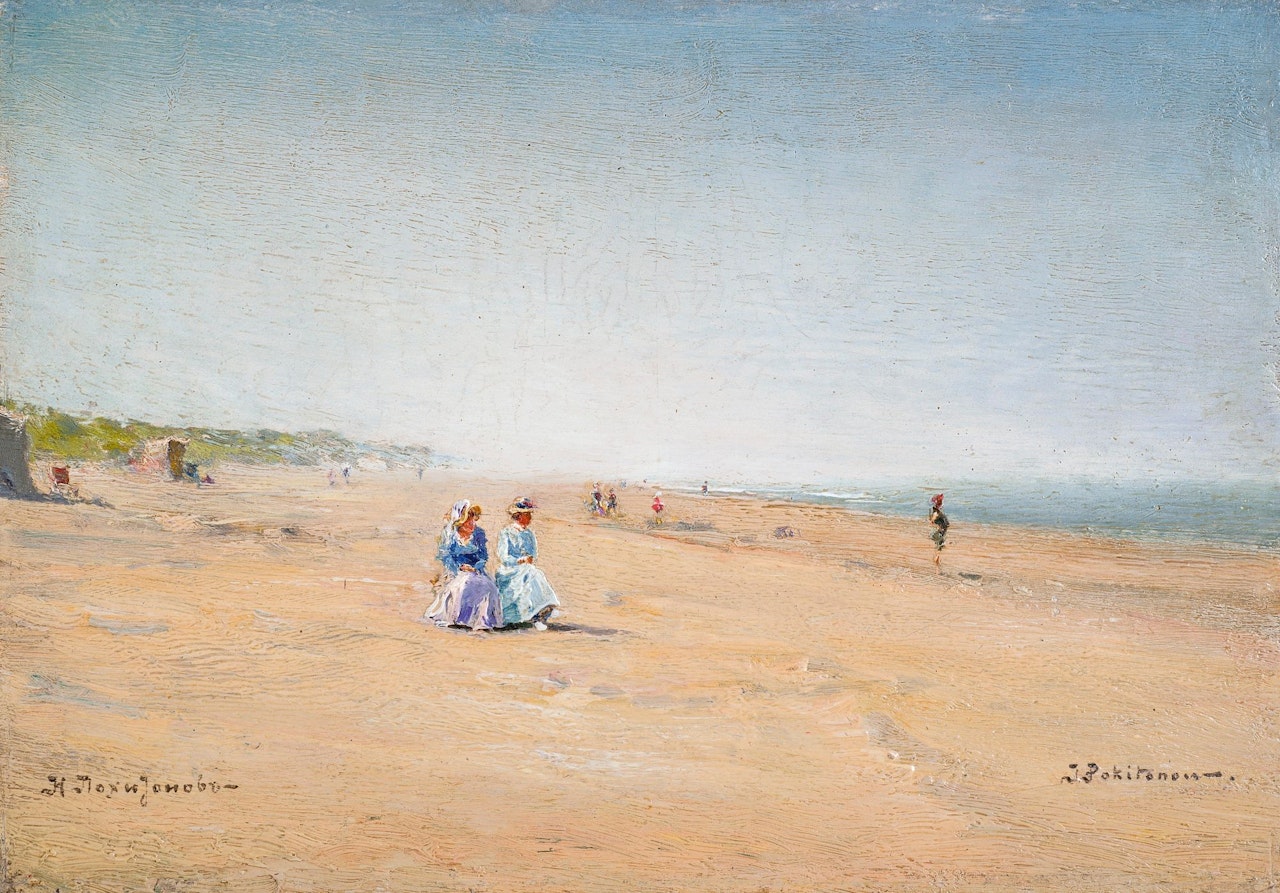 SUNNY BEACH IN LA PANNE by Ivan Pavlovitch Pochitonov