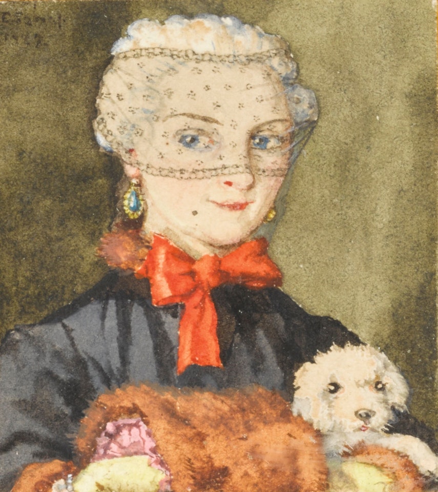 LADY WITH LAPDOG by Konstantin Somov