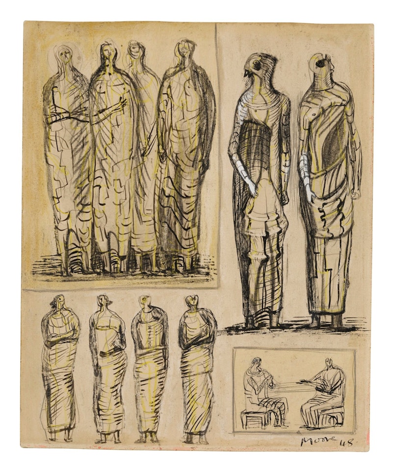 FIGURE DRAWINGS by Henry Moore
