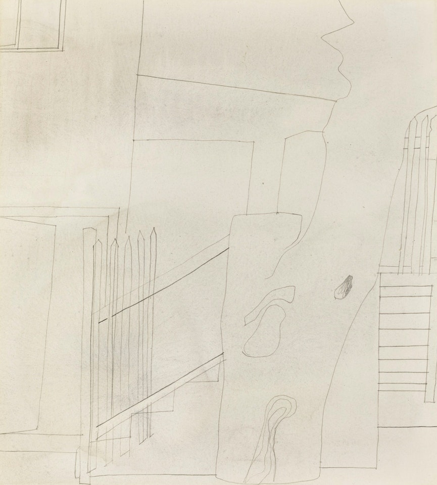 SEPT 61 (TREE, PAROS) by Ben Nicholson, O.M.