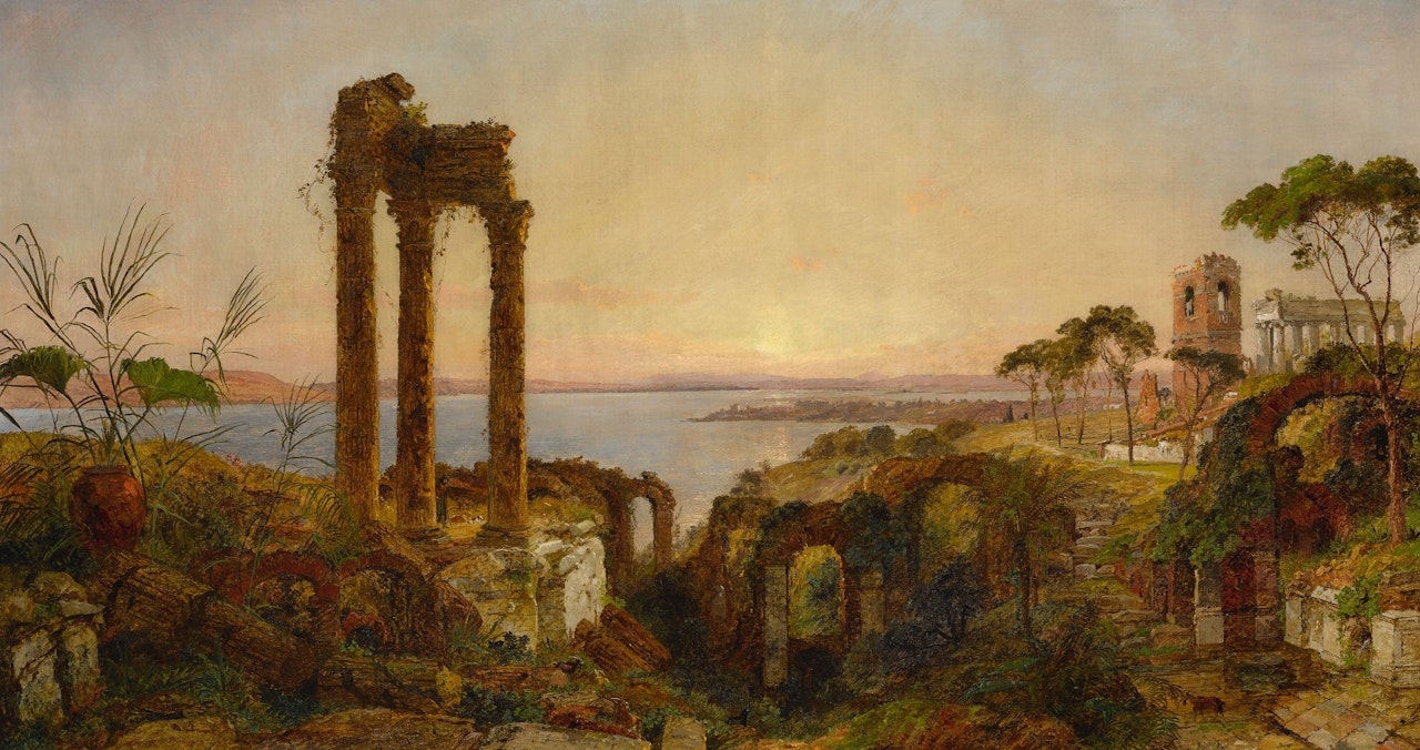 MEDITERRANEAN RUINS by Jasper Francis Cropsey