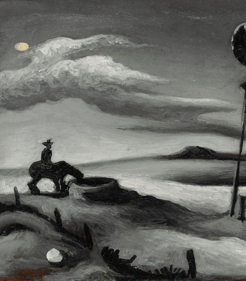 COWBOY AT THE WELL (STUDY FOR 'OPEN COUNTRY') by Thomas Hart Benton