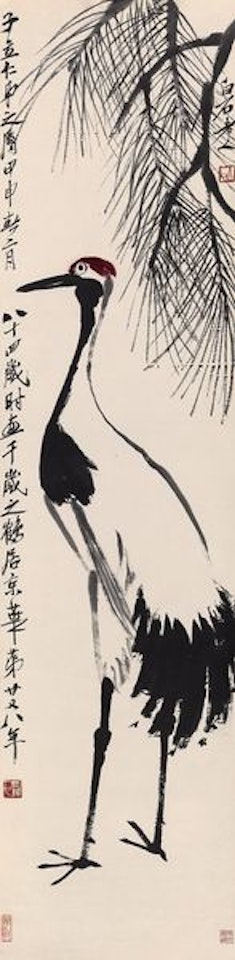 Auspicious Crane by Qi Baishi