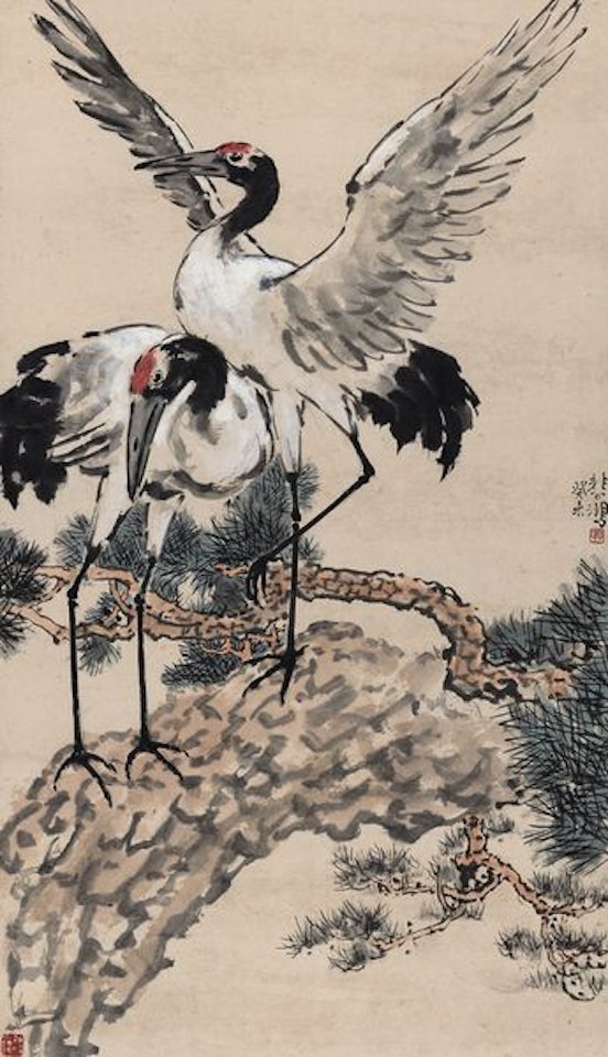 Cran Of Longevity by Xu Beihong