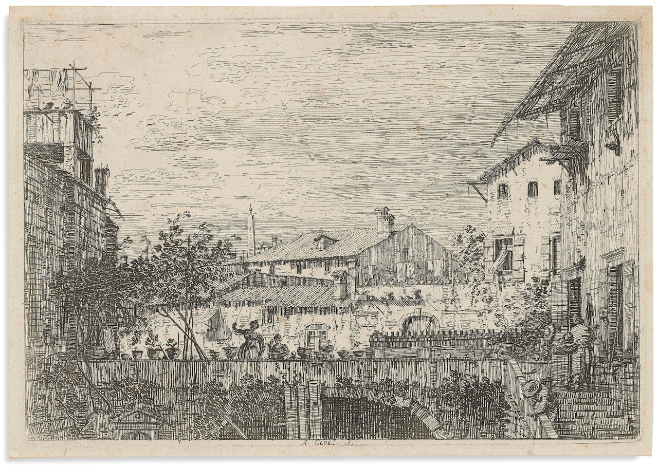 The Terrace by Canaletto