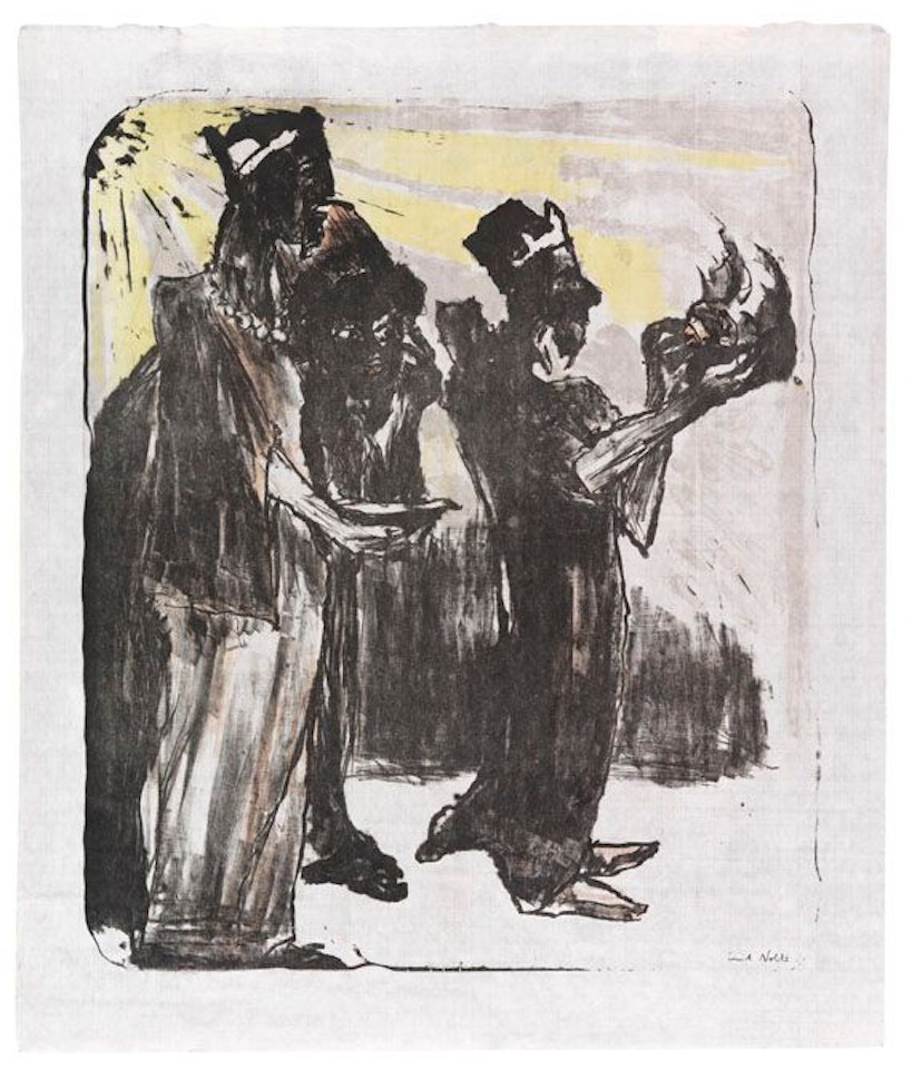 Die Heiligen Drei Könige by Emil Nolde
