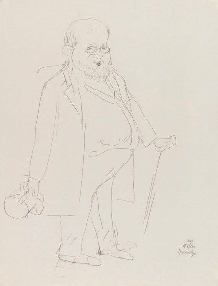 Ein Wähler. Spiessertyp by George Grosz