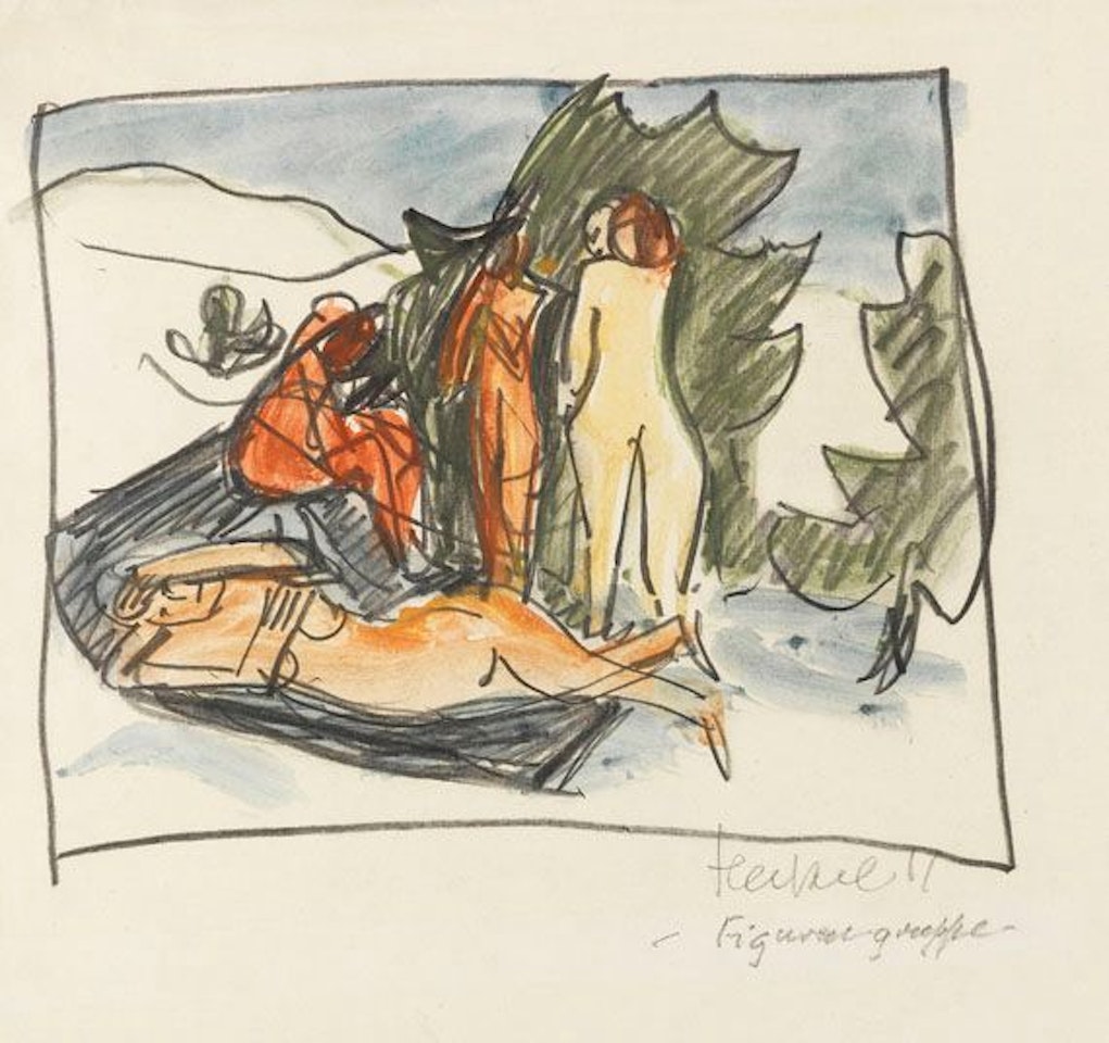 Figurengruppe by Erich Heckel