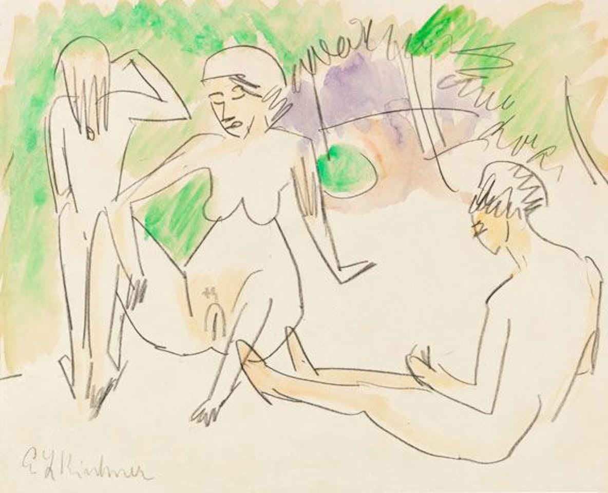 Drei Frauenakte by Ernst Ludwig Kirchner