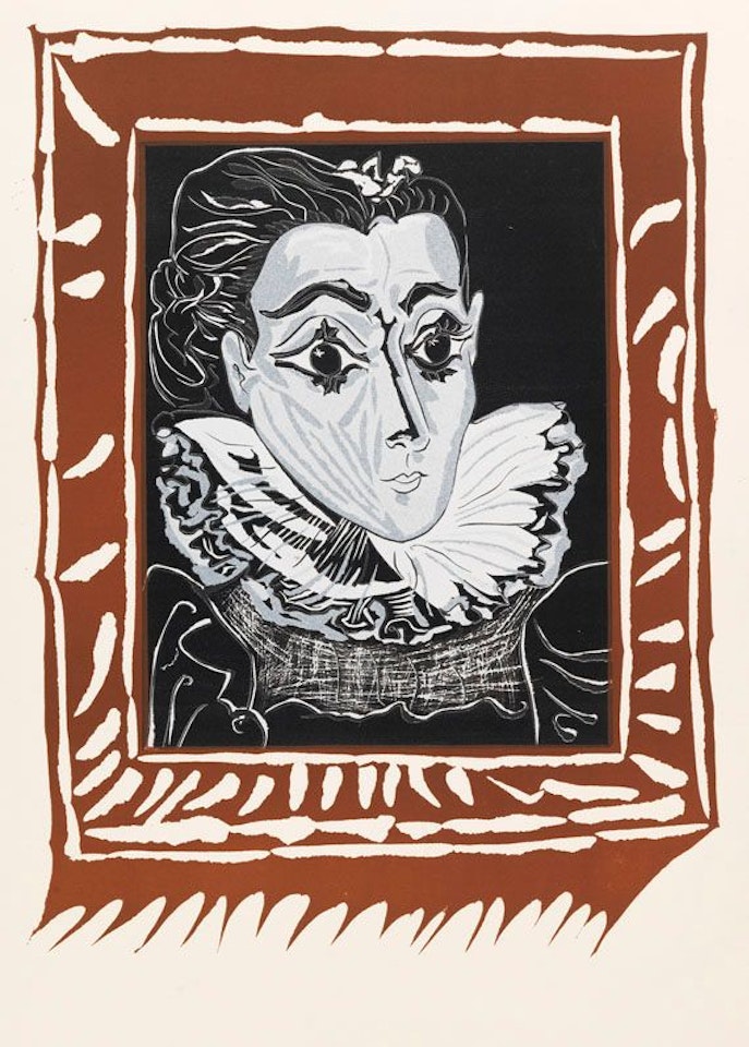 Portrait de Jacqeline à la fraise (La Dame à la Collerette) by Pablo Picasso