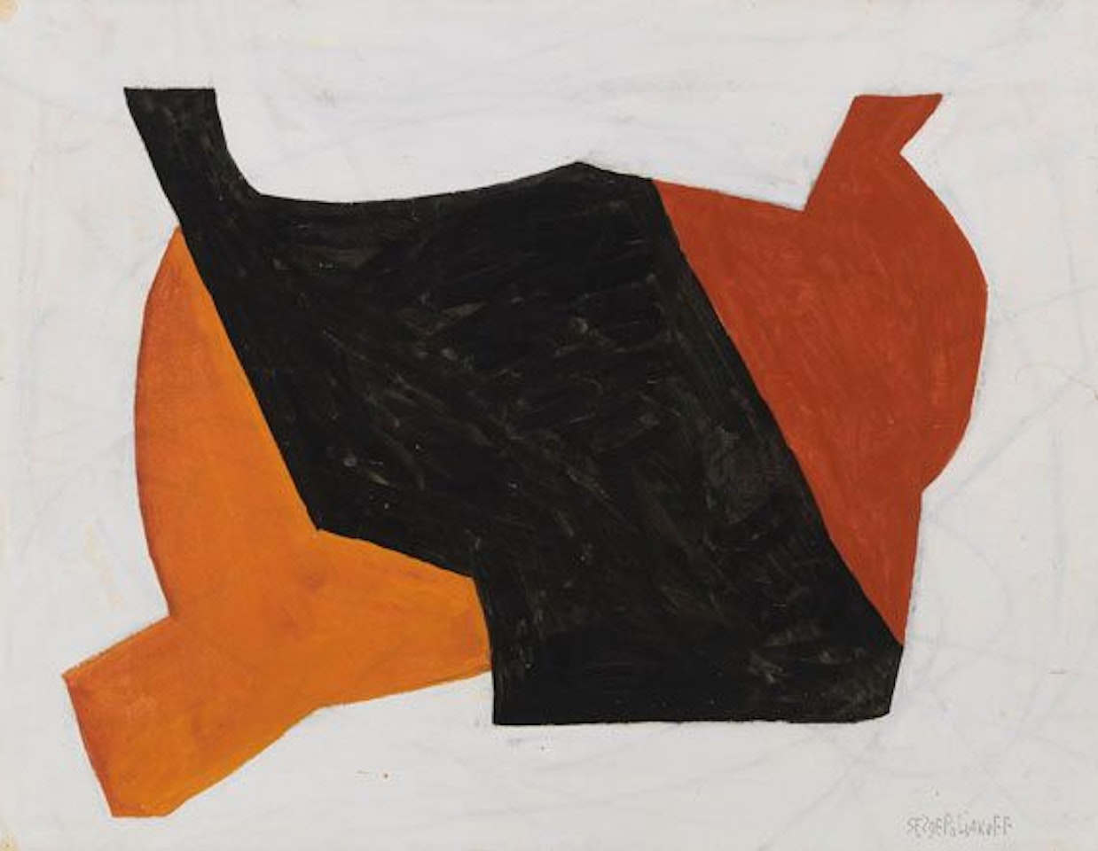 Rouge noir blanc by Serge Poliakoff