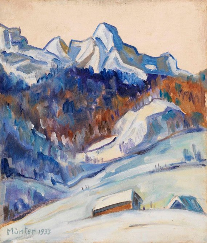 Elmau im Winter by Gabriele Münter