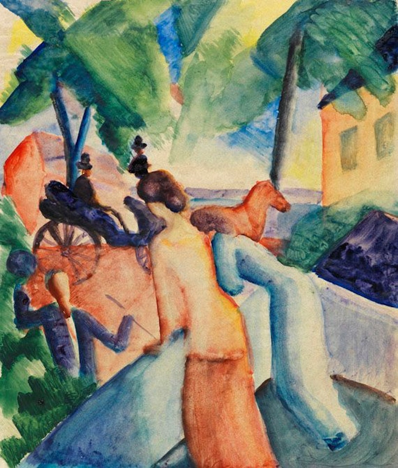 Begrüssung (Thunersee) by August Macke