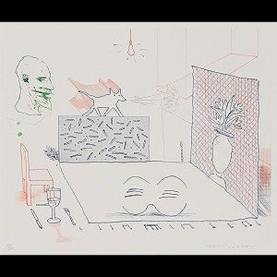 Discord Merely Magnifies, 7, from The Blue Guitar (M.C.A.T. 184) by David Hockney